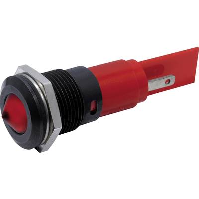 LED-es jelzőlámpa IP67 16mm piros 230 VAC