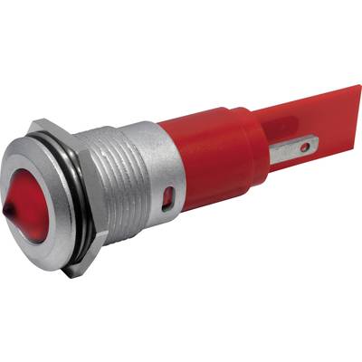 LED-es jelzőlámpa IP67 16 mm piros 230 VAC