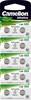 LR63 gombelem, alkáli mangán, 1,5V, 10 mAh, 10 db, Camelion AG0, V0GA, G0A, 0GA, SB‑AC, LR521, L521, 280‑59