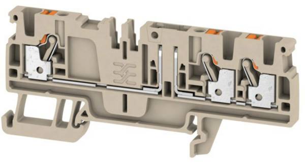 Weidmüller 1989940000 Átmenő kapocs 5.1 mm Rugó  Szürke 50 db