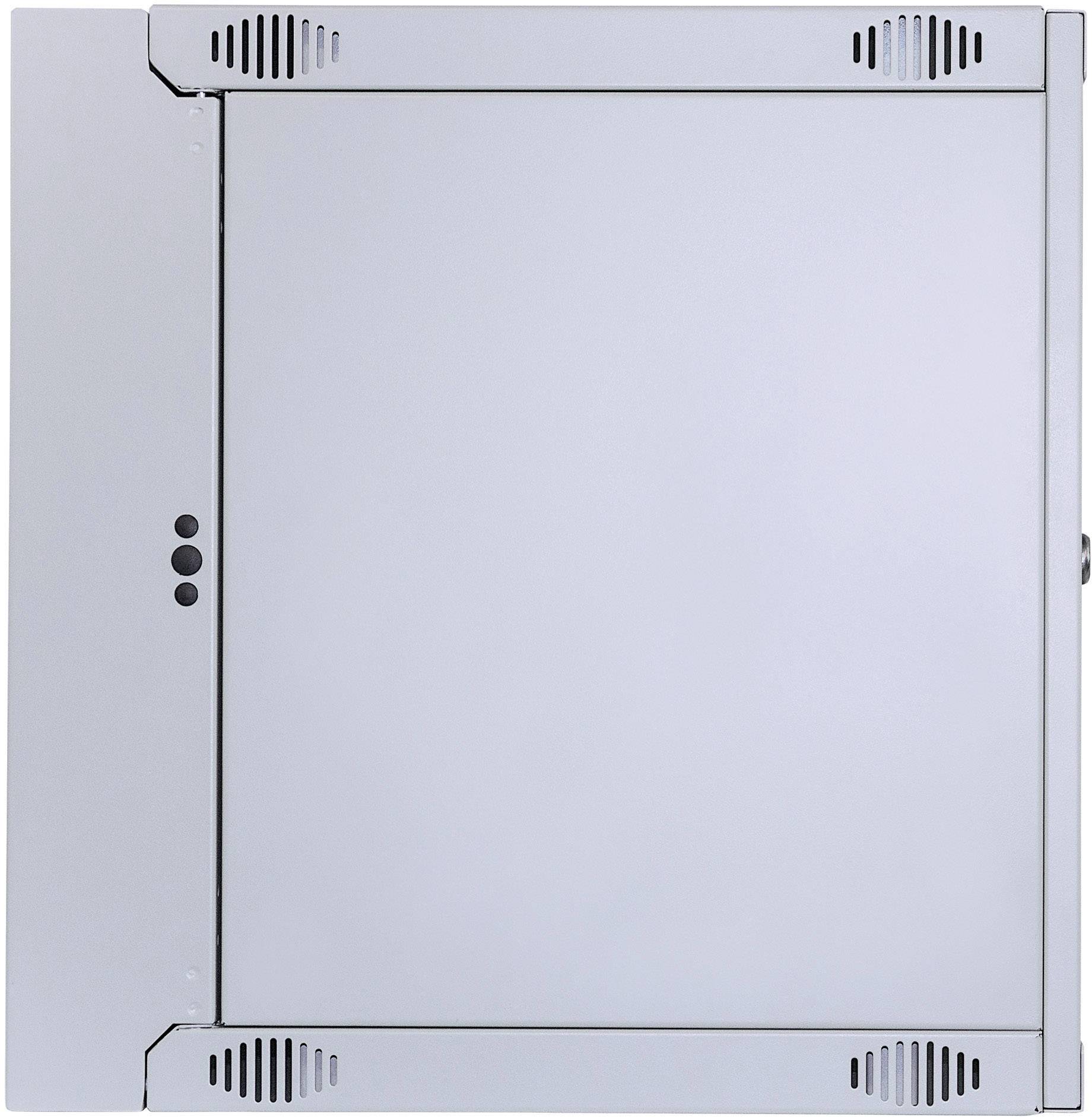 Egy zárt, téglalap alakú, szürke elektronikai doboz szellőzőnyílásokkal és fekete gombokkal az oldalán.
