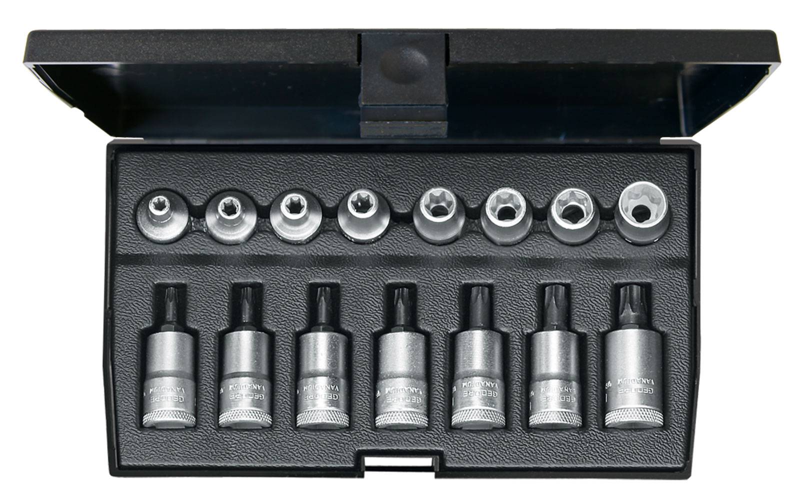 Gedore 1509942 Dugókulcs bit betét készlet 3/8 (10 mm) 15 részes 1509942