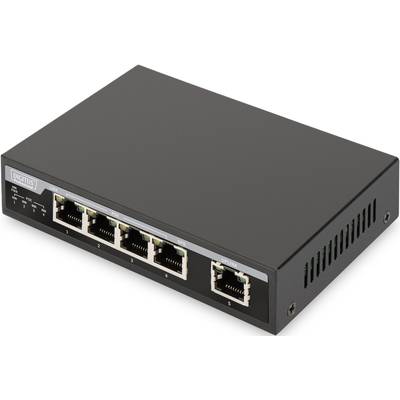 Hálózati switch, RJ45 Digitus Professional DN-95320 4 port 100 Mbit/s PoE funkció