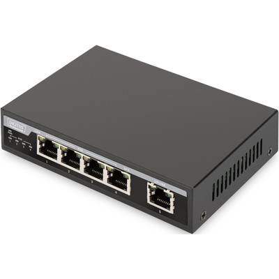 Hálózati switch, RJ45 Digitus Professional DN-95330 4 port 1 Gbit/s PoE funkció