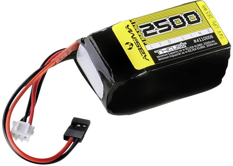 Absima Akkucsomag, LiPo 7.4 V 2500 mAh Cellaszám: 2 Soft doboz JR