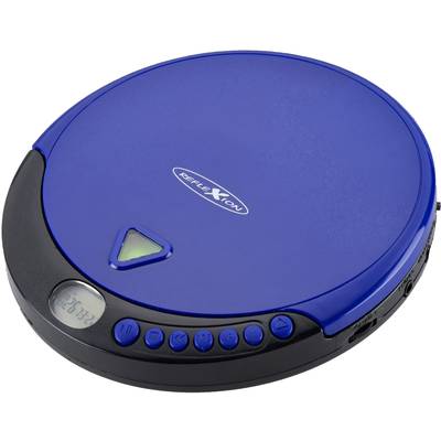 Discman, hordozható CD, MP3 lejátszó, CD, CD-R, CD-RW, MP3, FM rádióval kék színű Reflexion PCD510MF