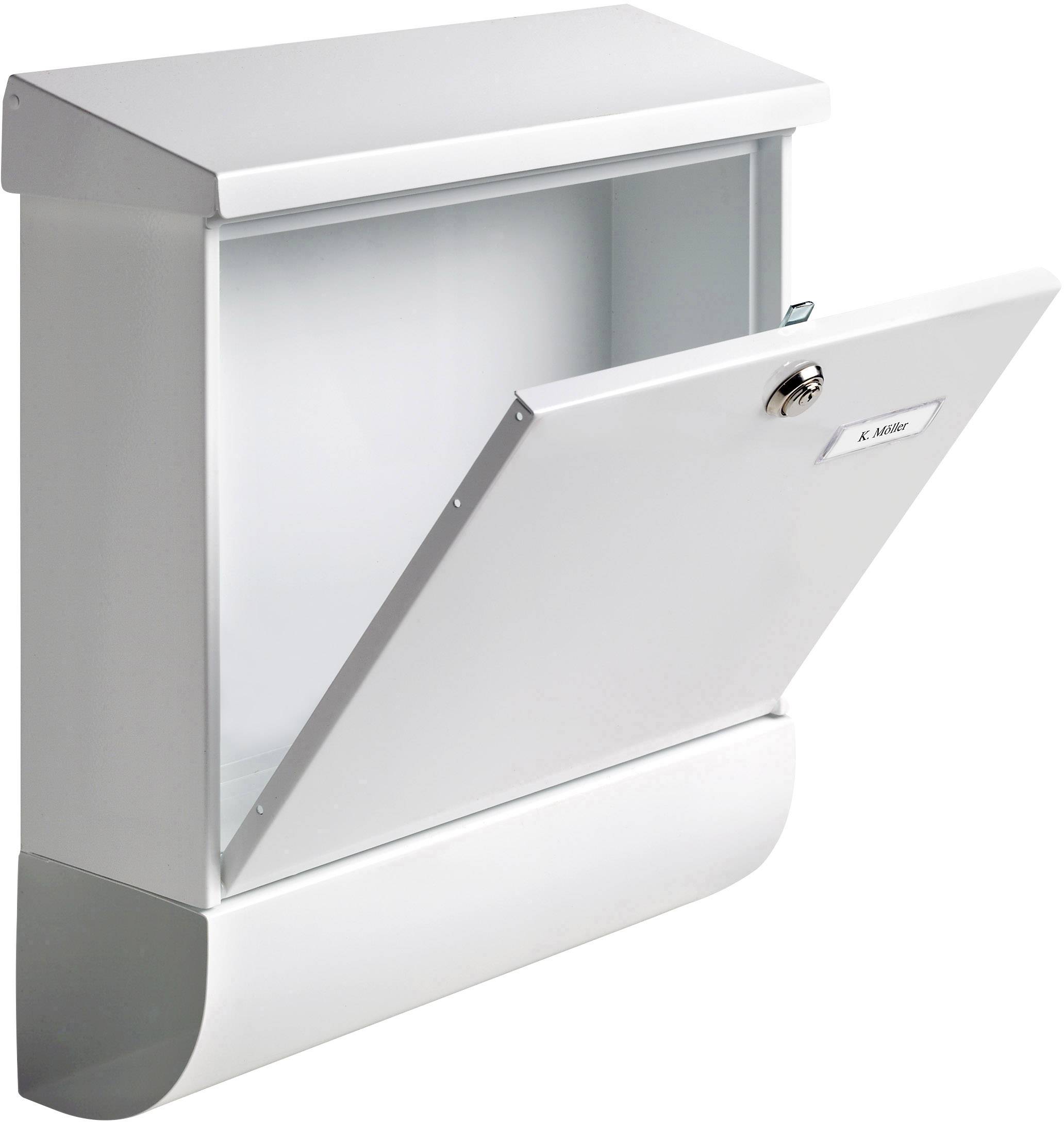 Burg Wächter 31420 VARIO 8672 W Postaláda Acéllemez Fehér Kulcsos zár