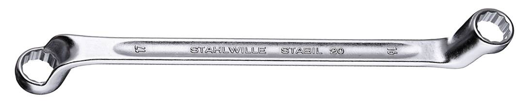 Stahlwille 41041819 20 18 X 19 kettős gyűrűskulcs Kulcsszélesség (metrikus) 18 - 19 mm