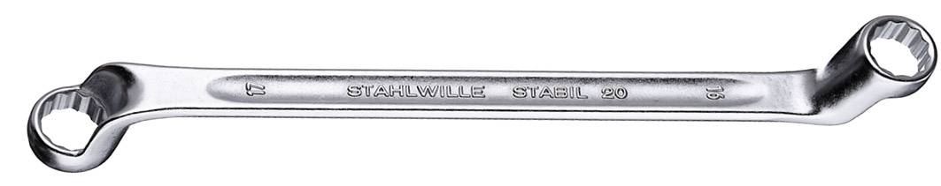Stahlwille 41042427 20 24 X 27 kettős gyűrűskulcs Kulcsszélesség (metrikus) 24 - 27 mm