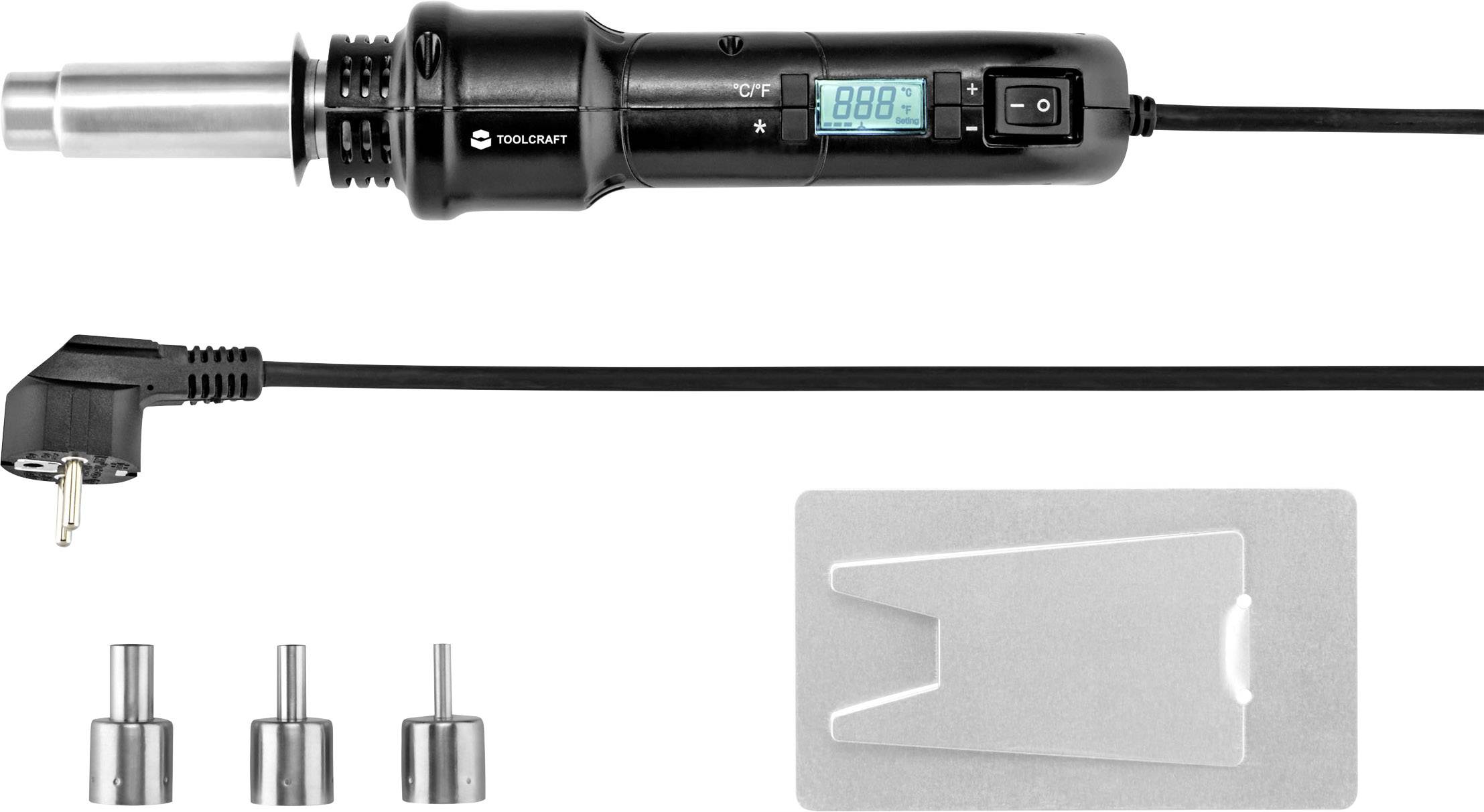 SMD forrólevegős forrasztópáka, kiforrasztó páka 320 W TOOLCRAFT ZD-8907