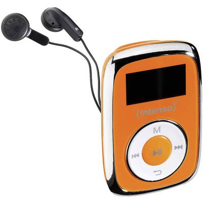 Intenso Music Mover MP3 lejátszó 8 GB Narancs Rögzítő csíptető