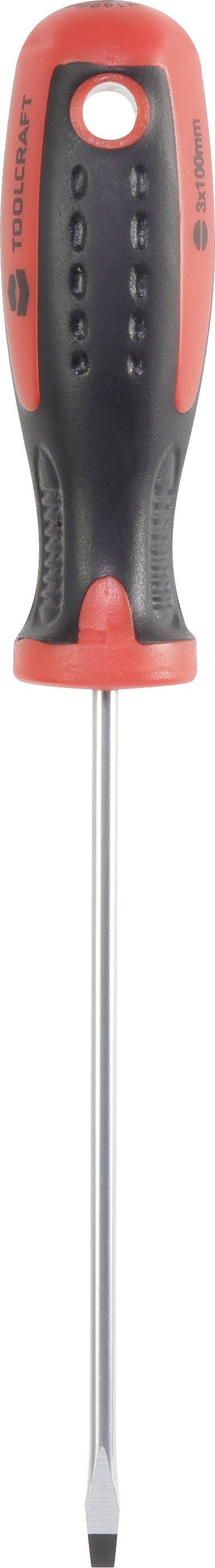 Lapos csavarhúzó, pengeszélesség: 3 mm Penge hossz: 102 mm TOOLCRAFT
