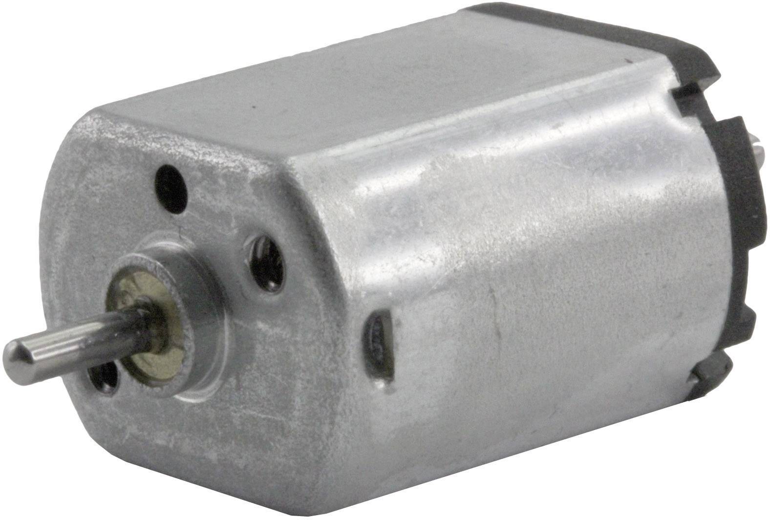 Egy kis, ezüstszínű elektromotor, amelynek elöl látható a hajtótengelye. Alkalmas modellezéshez és barkácsprojektekhez.