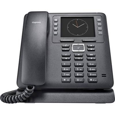 Gigaset Maxwell 3 Vezetékes telefon, VoIP Kihangosító, Headset csatlakozó Színes TFT/LC Fekete 