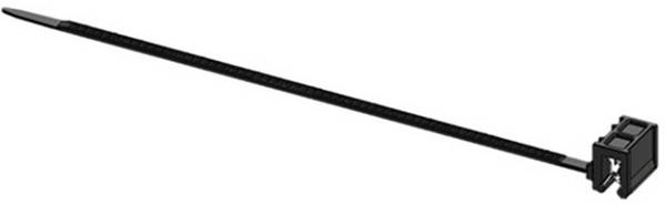 WKK ART005907 Kábelkötöző 160 mm 3.60 mm Fekete Szerelés melletti kábelkötegelés, Hőstabilizált, Időjárásálló 1 db