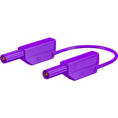 Stäubli SLK4075-E/N Biztonsági mérővezeték lamellás dugó, 4 mm lamellás dugó, 4 mm 1.00 m Viola 1 db