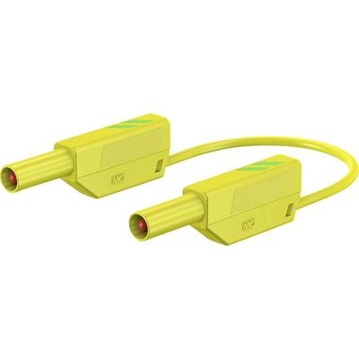 Stäubli SLK425-E/N Biztonsági mérővezeték [lamellás dugó, 4 mm - lamellás dugó, 4 mm] 1.50 m Zöld, Sárga 1 db