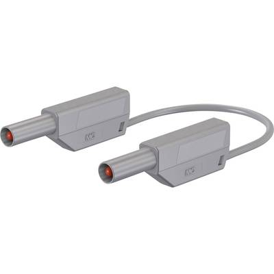 Stäubli SLK4075-E/N Biztonsági mérővezeték lamellás dugó, 4 mm lamellás dugó, 4 mm 1.50 m Szürke 1 db