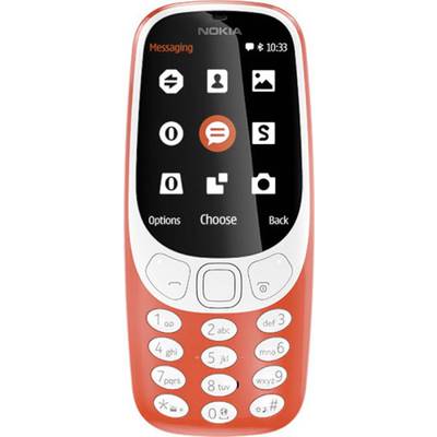 Nokia 3310 Dual SIM mobiltelefon Piros
