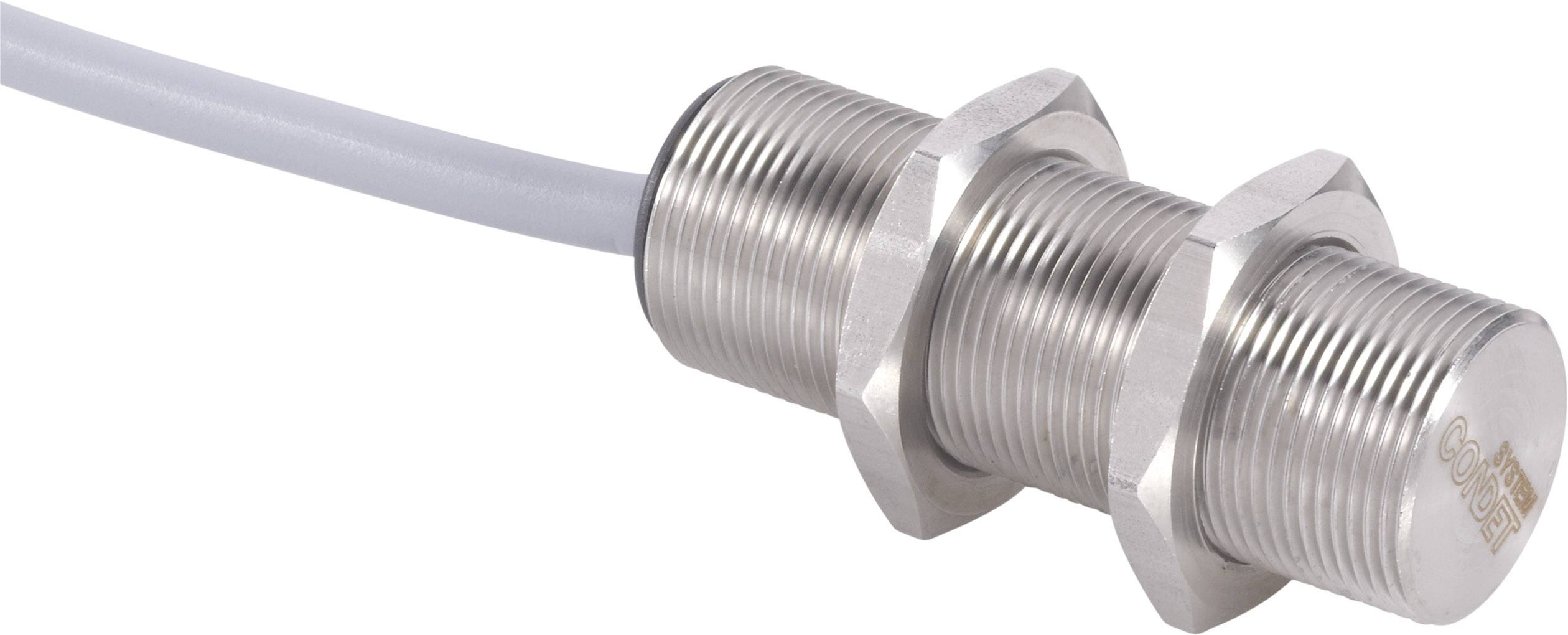 Induktív közelítés érzékelő (fém) M18, kapcsolási távolság: 10 mm, Contrinex DW-AD-703-M18