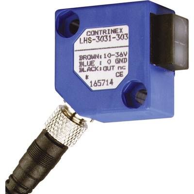 Négyzetes fénysorompó, reflexiós fénydetektor HGA-val, hatótáv: 15-200 mm, Contrinex LHS-3131-303