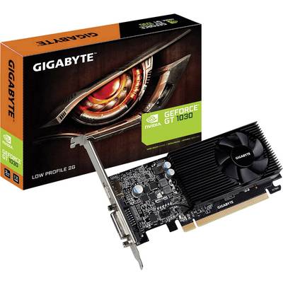 Gigabyte Grafikus kártya Nvidia GeForce GT1030 Overclocked 2 GB GDDR5-RAM PCIe x16 HDMI™, DVI Low Profile, Overclocked