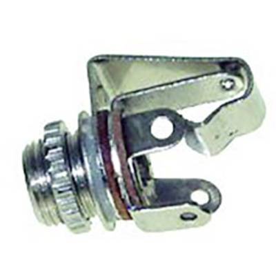 Jack 6.3 mm csatlakozó aljzat, beépíthető, sztereo, ezüst Tru Components 1559776