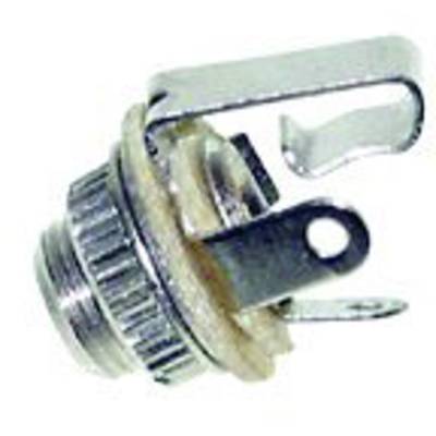 Jack 3.5 mm csatlakozó aljzat, beépíthető, mono, ezüst Tru Components 1559801