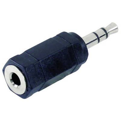 Jack dugó átalakító adapter (3.5 mm sztereo Jack dugó - 3.5 mm mono Jack aljzat) fekete színű Tru Components 1559807