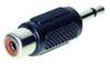 Jack - RCA átalakító adapter (3.5 mm mono Jack dugó - RCA aljzat) fekete színű Tru Components 1559811