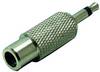 Jack - RCA átalakító adapter (3.5 mm mono Jack dugó - RCA aljzat) fém, ezüst színű Tru Components 1559812