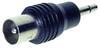 Jack - RCA átalakító adapter (3.5 mm mono Jack dugó - Koax dugó) fekete színű Tru Components 1559817