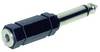 Jack átalakító adapter (6.3 mm mono Jack dugó - 3.5 mm mono Jack aljzat) fekete színű Tru Components 1559818