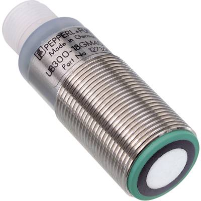 Ultrahang érzékelő M18, hatótáv: 30 - 300 mm, Pepperl & Fuchs UB300-18GM40-E5-V1