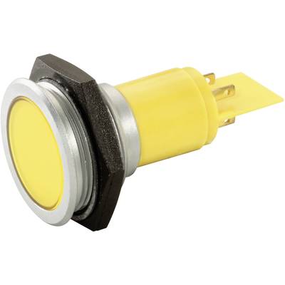 LED-es jelzőlámpa 230 V, Ø 30 mm, sárga, Signal Construct SMFP30H1289