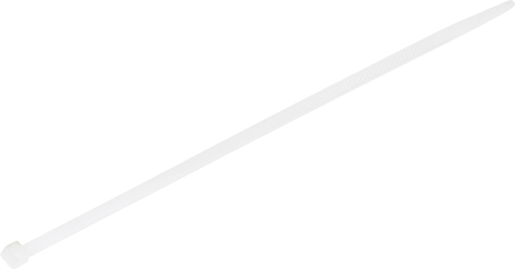 Kábelkötegelő 5.2 x 200 mm, Tru Components, fehér, 100 db