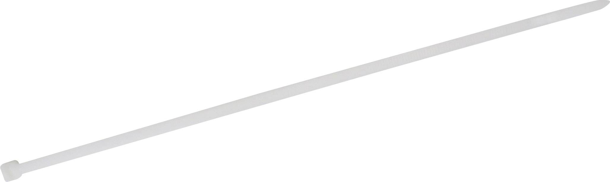 Kábelkötegelő 7.2 x 450 mm, Tru Components, fehér, 100 db