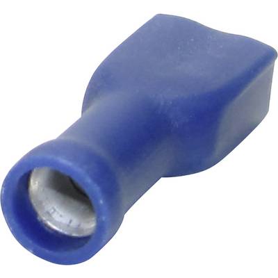 Lapos csúszósaru hüvely 2,8 x 0,5 mm, szigetelt, kék, Tru Components 1582966