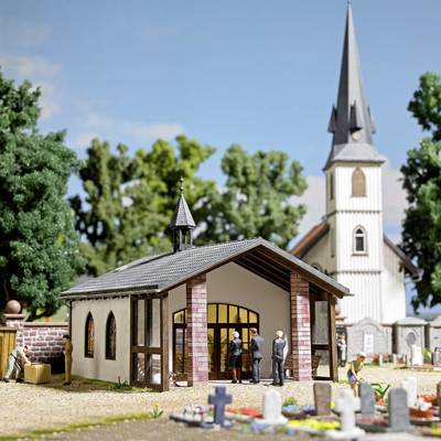 Busch 1566 H0 Temető kápolna / temetkezési terem