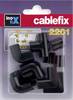 cablefix 3210_schwarz Kábelcsatorna Ütközös összekötő 10 db Fekete