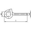 TOOLCRAFT 159632 Erős mennyezeti horgok 18 cm Acél, galvanikusan horganyozott M12 10 db