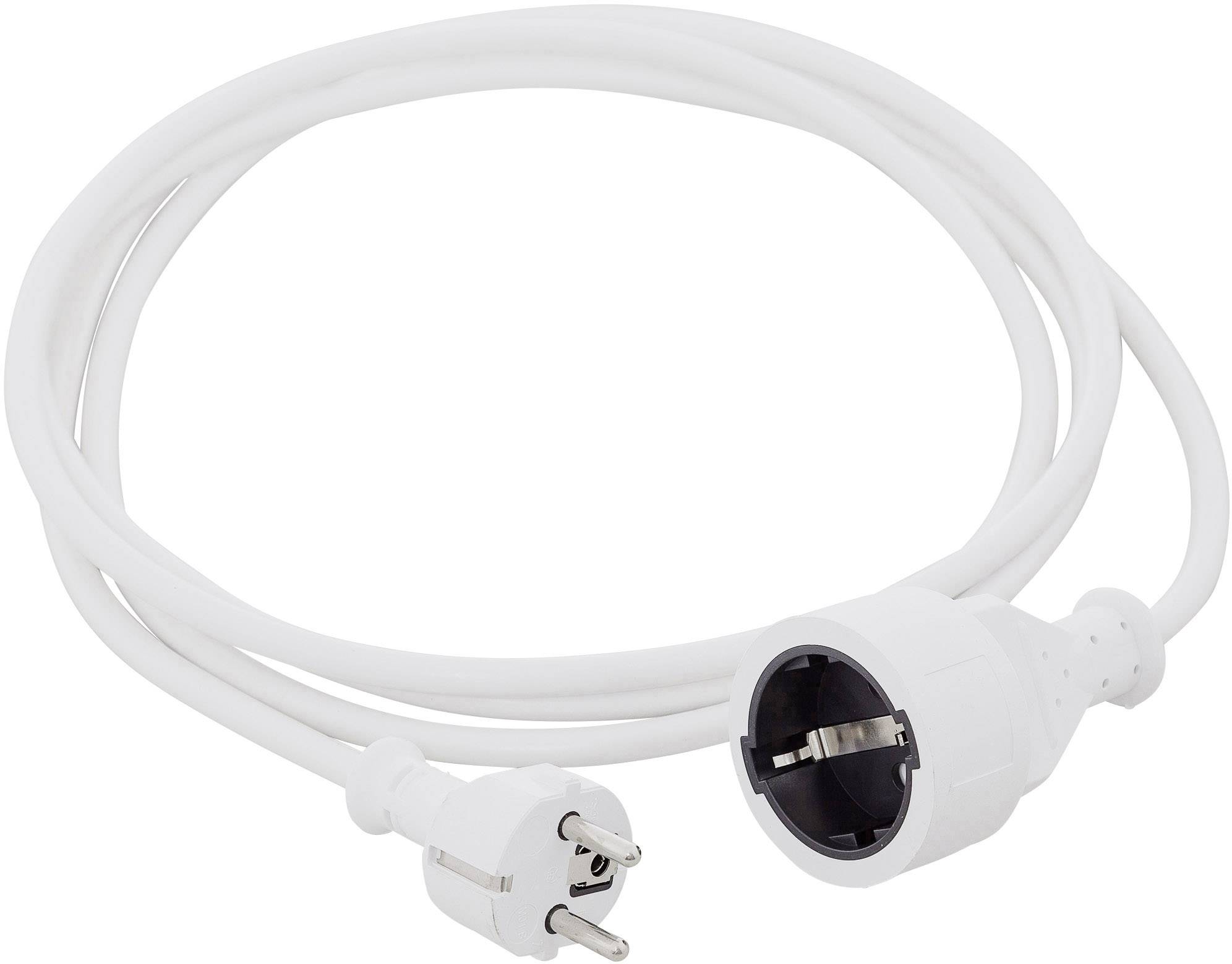 HAWA 1008292 Áram Hosszabbítókábel 16 A Fehér 7.00 m H05VV-F 3G 1,5 mm²