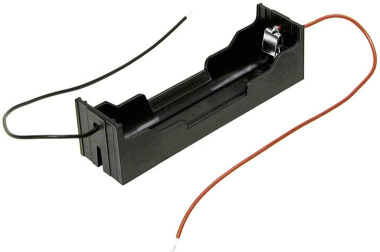 MPD BH-18650-W Elemtartó 1 18650 Kábeles (H x Sz x Ma) 78 x 21 x 21 mm