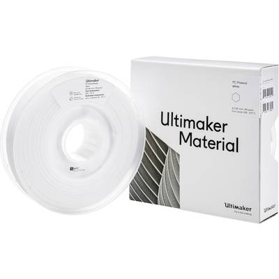 Ultimaker 8718836374890 PCA - M3577 White 750 - 212674 3D nyomtatószál PC (polikarbonát)  2.85 mm 750 g Fehér  1 db