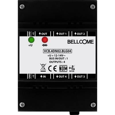 Bellcome  Videó kaputelefon Vezetékes Elosztó doboz  Fekete