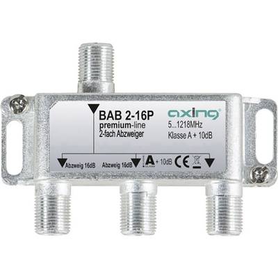 Axing BAB 2-16P Kábel-TV leágaztató 2 részes 5 - 1218 MHz