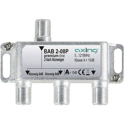Axing BAB 2-08P Kábel-TV leágaztató 2 részes 5 - 1218 MHz