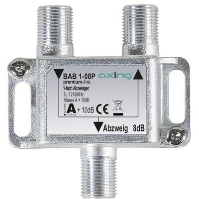 Axing BAB 1-08P Kábel-TV leágaztató 1 csatornás 5 - 1218 MHz