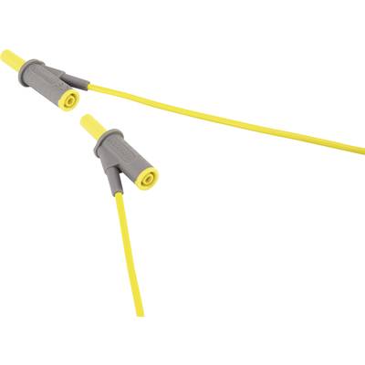 Két sárga Fluke SureGrip szilikon mérővezeték szürke csatlakozókkal, amelyeket biztonságos és precíz elektronikai mérésekhez használnak.