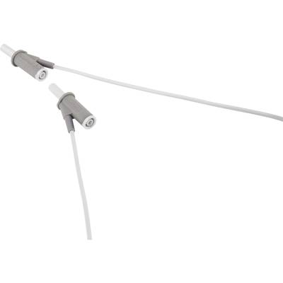 Fehér háttéren két szürke csatlakozóval rendelkező kábel, amelyek egymáshoz kapcsolódnak. Elsősorban műszaki vagy elektronikai alkalmazásokhoz használatos.